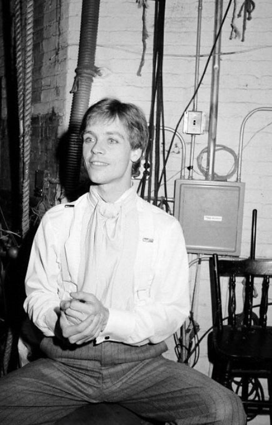 Mark Hamill as a young actor, black and white
